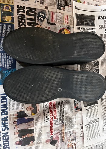 Siyah Erkek Günlük Spor Ayakkabı Velcro - Görsel 4