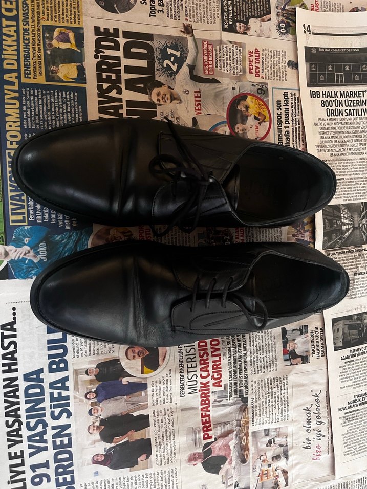 Siyah Parlak Rugan Klasik Erkek Ayakkabı - Görsel 3