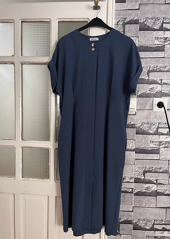 Lacivert Keten Tulum - Görsel 2