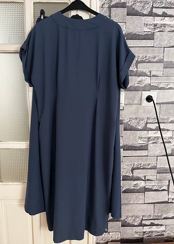 Lacivert Keten Tulum - Görsel 4