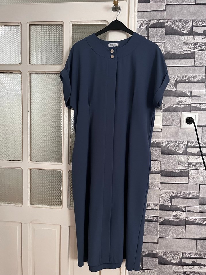 Lacivert Keten Tulum - Görsel 2