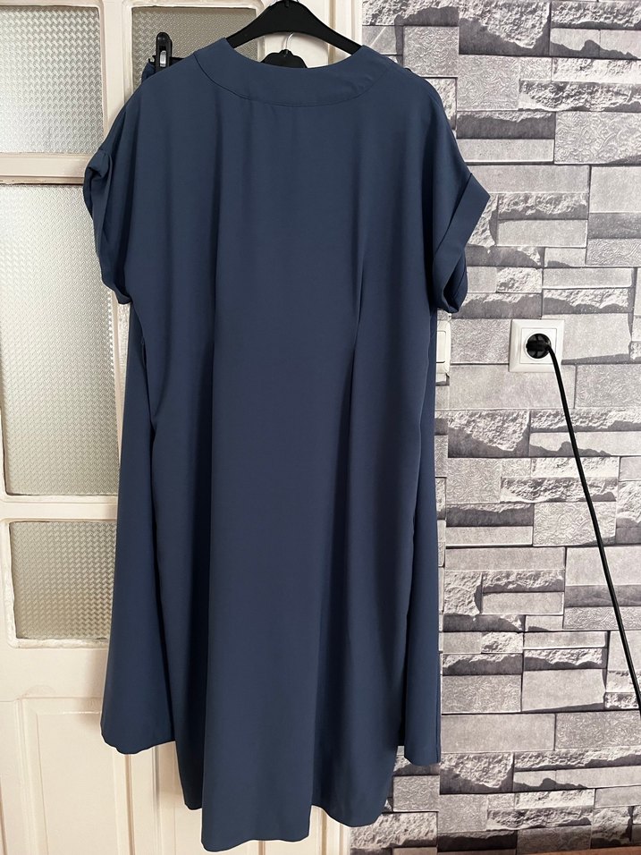 Lacivert Keten Tulum - Görsel 4