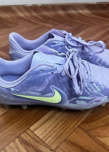 Pastel Mor Bağcıklı Erkek Futbol Ayakkabısı - Görsel 6