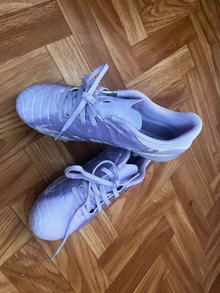 Pastel Mor Bağcıklı Erkek Futbol Ayakkabısı - Görsel 5