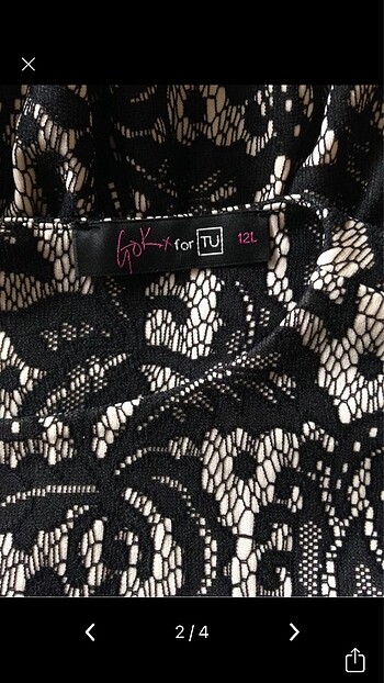 Dantelli elbise - Görsel 2