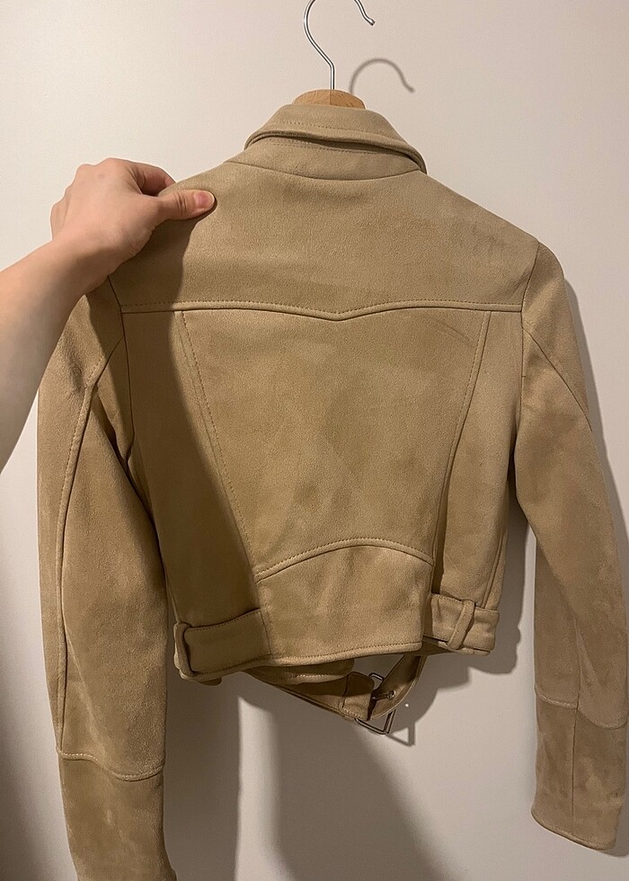 Pull&Bear süet mont - Görsel 2