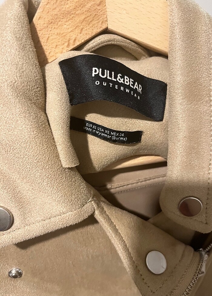 Pull&Bear süet mont - Görsel 3