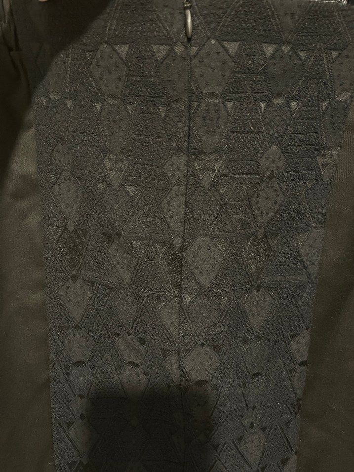 Siyah Gösterişli Midi Etek - Görsel 5