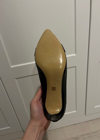 Klasik Siyah Stiletto Tokalı Kadın Ayakkabı-39 numara-DESA - Görsel 8