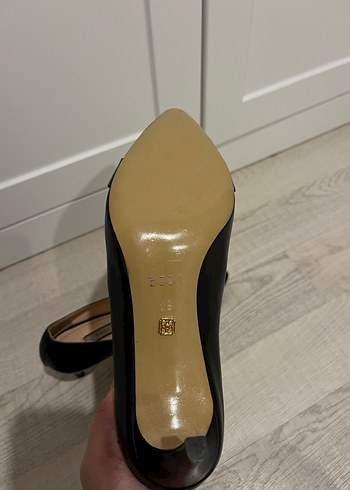 Klasik Siyah Stiletto Tokalı Kadın Ayakkabı-39 numara-DESA - Görsel 9