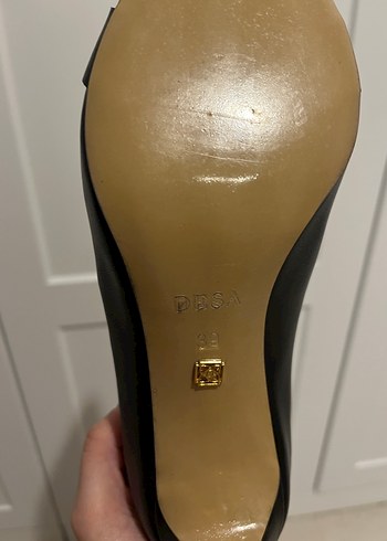 Klasik Siyah Stiletto Tokalı Kadın Ayakkabı-39 numara-DESA - Görsel 7