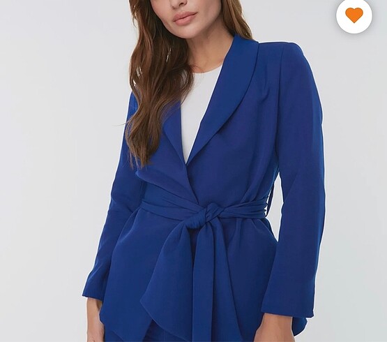 İndigo astarlı blazer ceket