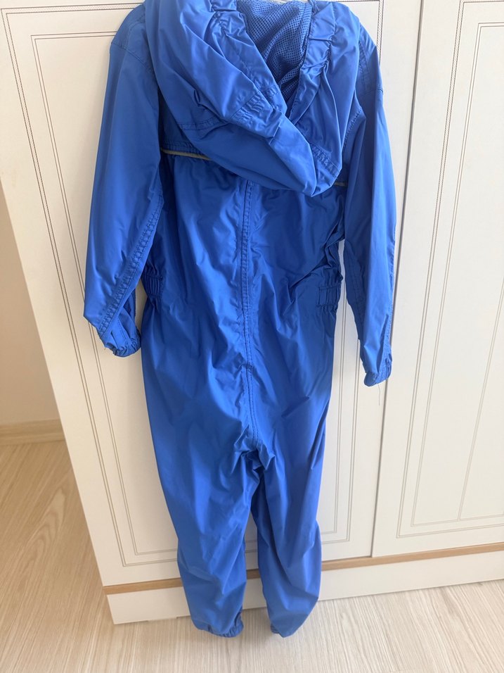 Erkek Çocuk Mavi Fermuarlı Yağmur Tulum - Görsel 2