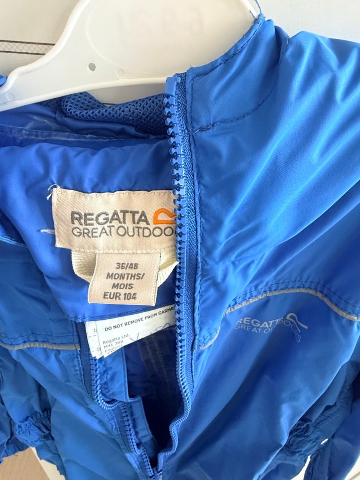 Erkek Çocuk Mavi Fermuarlı Yağmur Tulum - Görsel 3