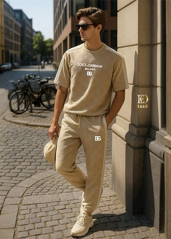 Kırmızı Baskılı Erkek Pijama Takımı - Görsel 2