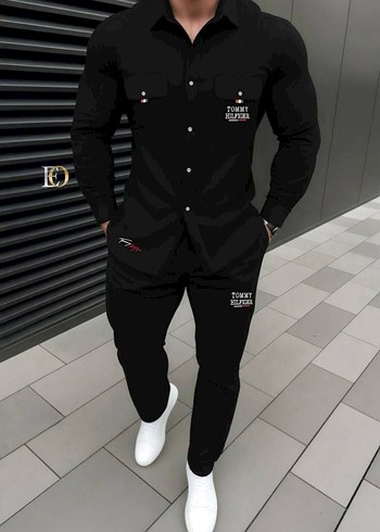 Tommy Hilfiger Erkek Koyu Yeşil Spor Takım Elbise