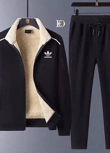 Winter  SEASON   NEW  MODEL    ADIDAS   3 Iplik üst içi kürklü 2 - Görsel 2