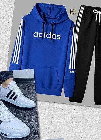 WINTER SEASON   NEW MODEL   ADİDAS   3_THREAD   2 PIECE  SET   S - Görsel 4