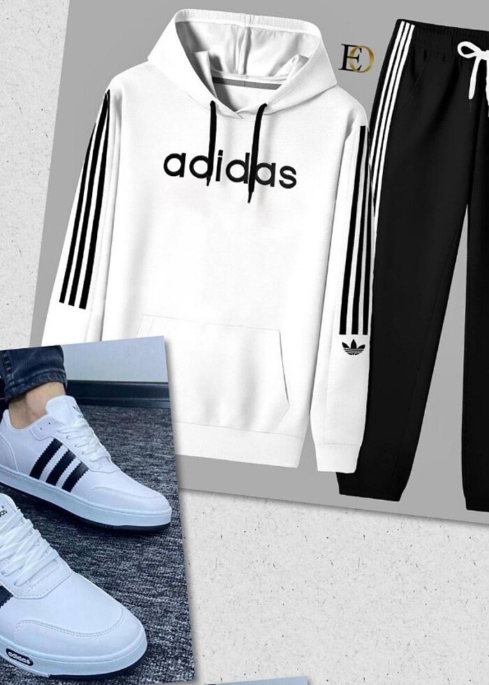 WINTER   SEASON   NEW MODEL    ADİDAS   3_ THREAD   2_  PİECE SE - Görsel 5