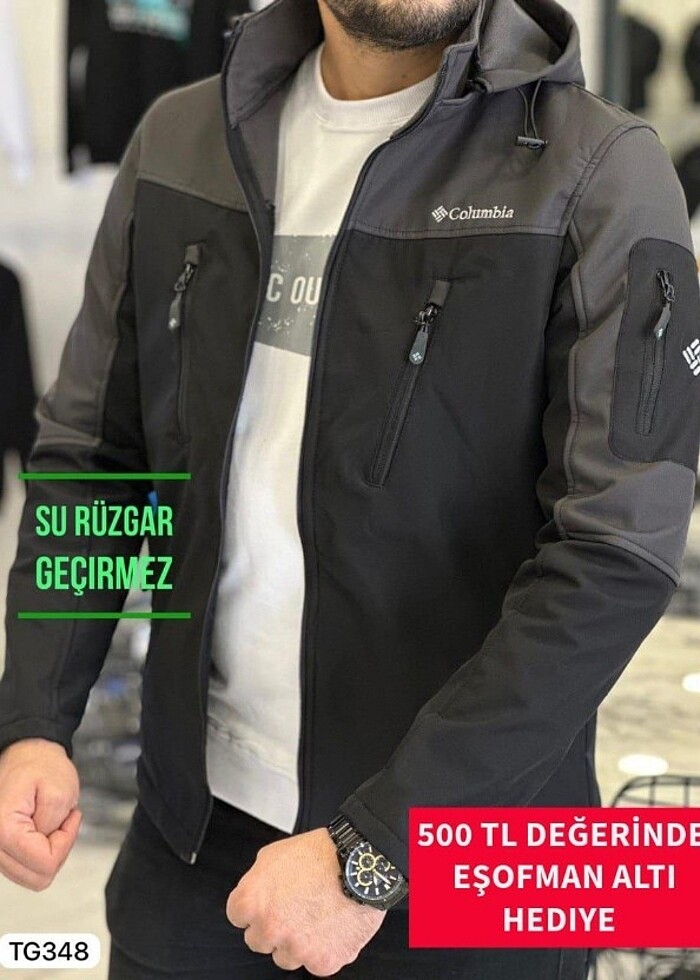 Columbia
Shoftshell
Su Geçirmez
Rüzgar Geçirmez
Ithal Kalite
Tam - Görsel 2