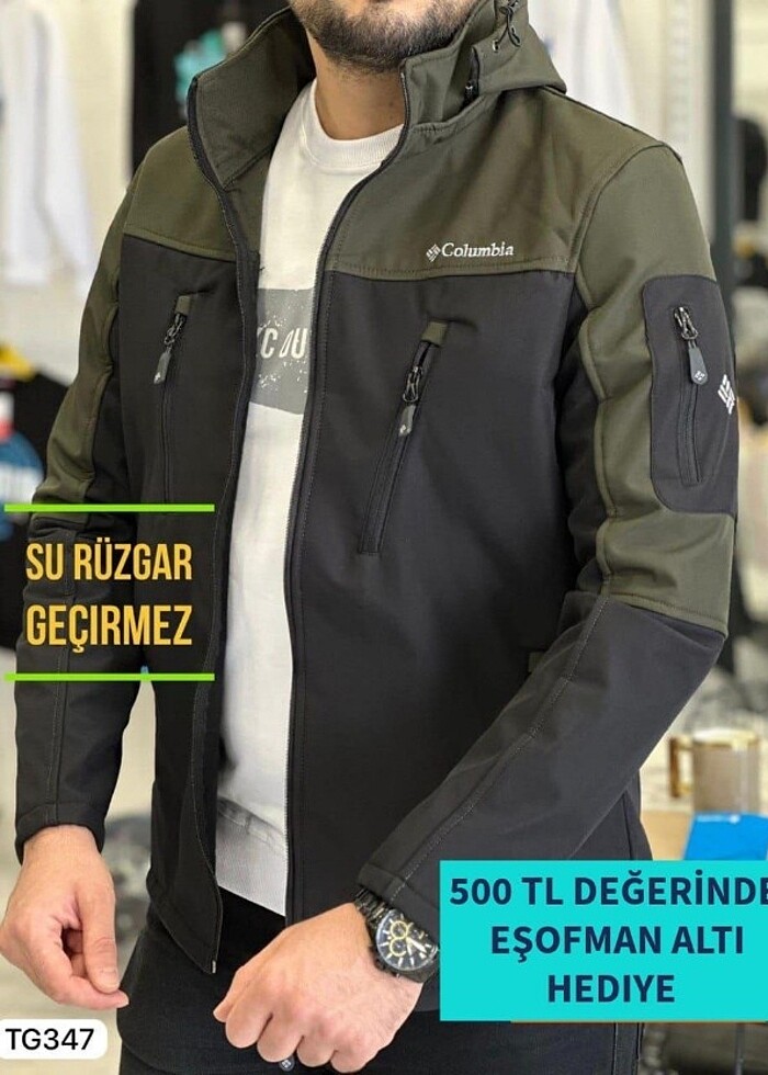 Columbia
Shoftshell
Su Geçirmez
Rüzgar Geçirmez
Ithal Kalite
Tam - Görsel 3