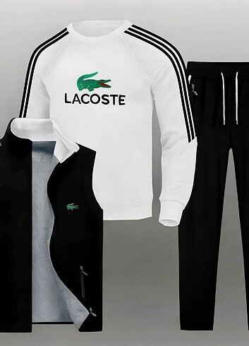 WINTER  SEASON   NEW  MODEL   LACOSTE   FABRİC 3 İPLİK COTTON    - Görsel 6