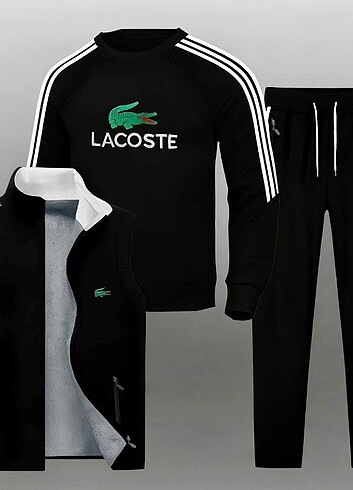 WINTER  SEASON   NEW  MODEL   LACOSTE   FABRİC 3 İPLİK COTTON    - Görsel 7