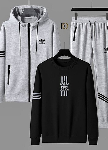 WİNTER   SEASON   NEW  MODEL   ADİDAS   SCUBA   FABRİC  3 LÜ SET - Görsel 8