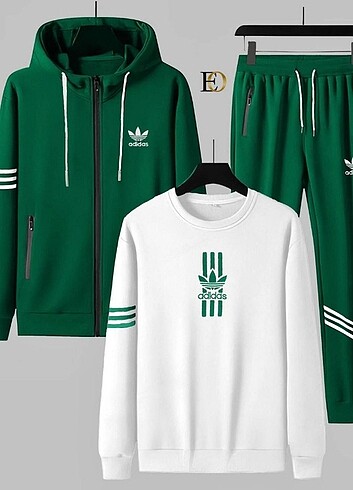 WİNTER   SEASON   NEW  MODEL   ADİDAS   SCUBA   FABRİC  3 LÜ SET - Görsel 9