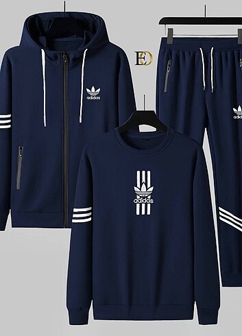 WİNTER   SEASON   NEW  MODEL   ADİDAS   SCUBA   FABRİC  3 LÜ SET - Görsel 11