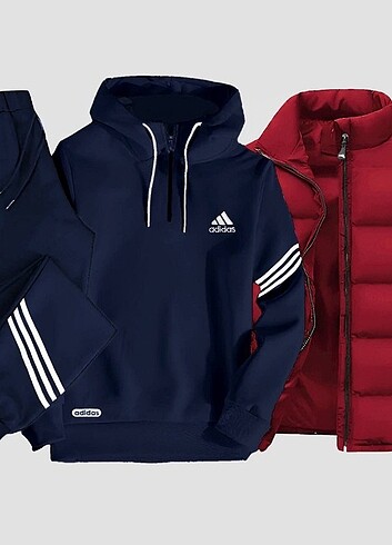 WİNTER   SEASON   NEW  MODEL   ADİDAS   SCUBA   FABRİC  3 LÜ SET - Görsel 14