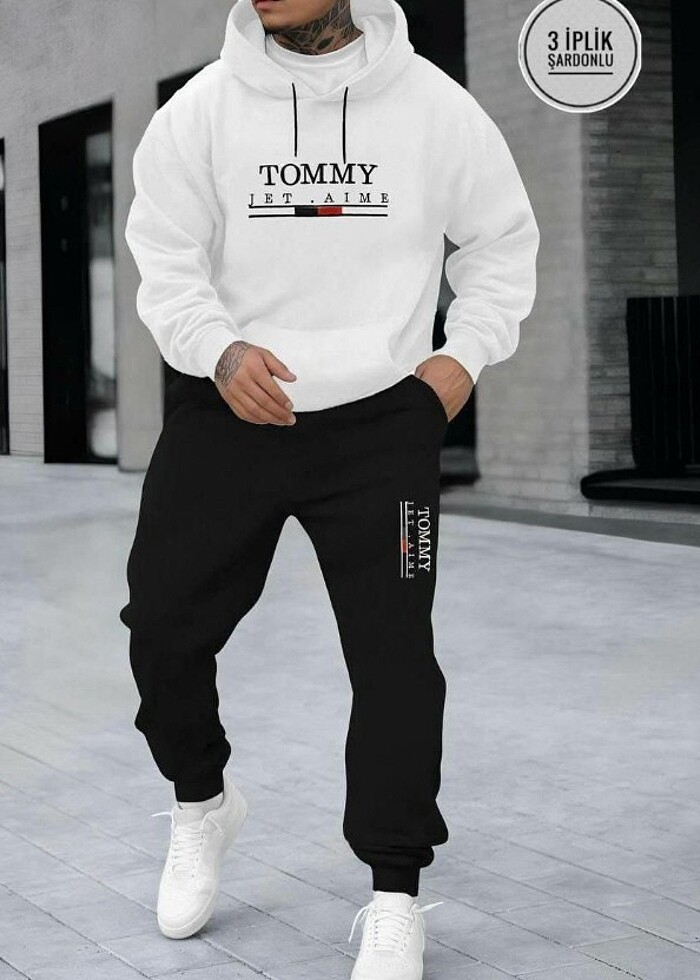 WİNTER  2024/2025   TOMMY HILFIGER EXCLUSİVE   SET   FABRİC 3 IP - Görsel 2