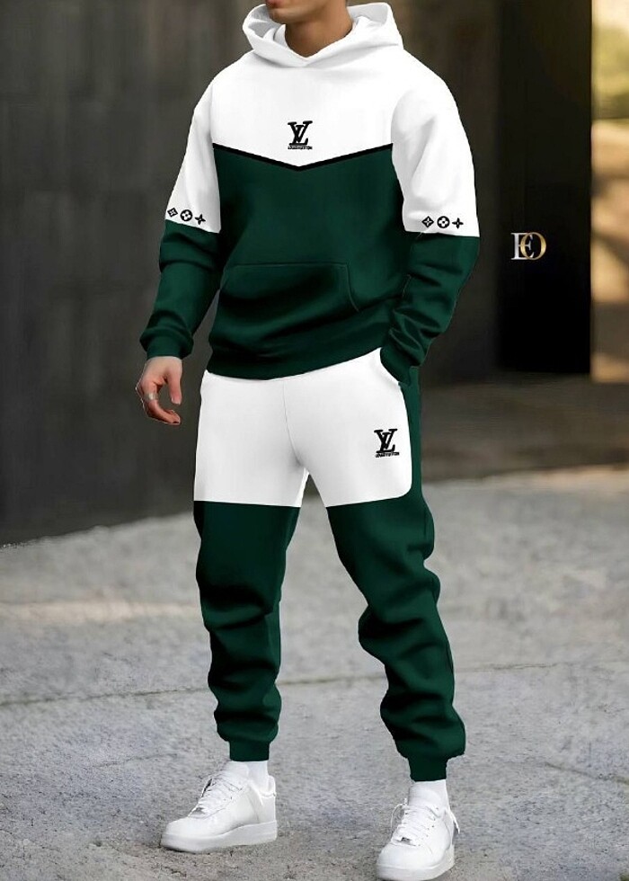 WİNTER  SEASON NEW MODEL   LOUİS VUİTTON 3 İPLİK   2 Lİ SET   Sİ - Görsel 4