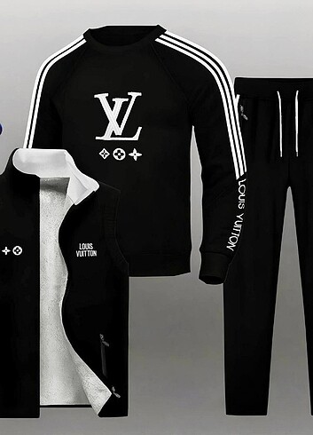 WİNTER SEASON NEW MODEL LOUIS VUİTTON FABRİC 3  İPLİK   COTTON   - Görsel 3