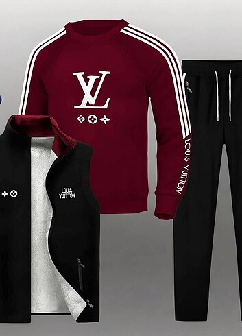 WİNTER SEASON NEW MODEL LOUIS VUİTTON FABRİC 3  İPLİK   COTTON   - Görsel 4