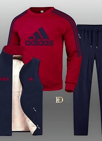 WİNTER SEASON NEW MODEL ADIDAS 2_THREAD   COTTON  FABRİC 3 LÜ SE - Görsel 4