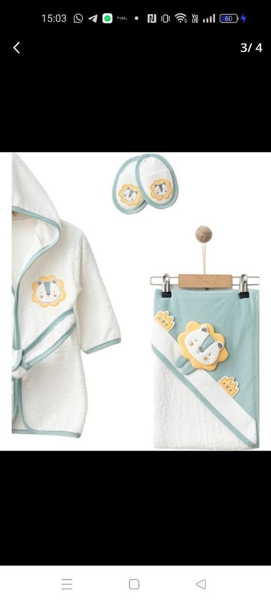 Kapüşonlu Erkek Çocuk Bornoz Seti - Görsel 2