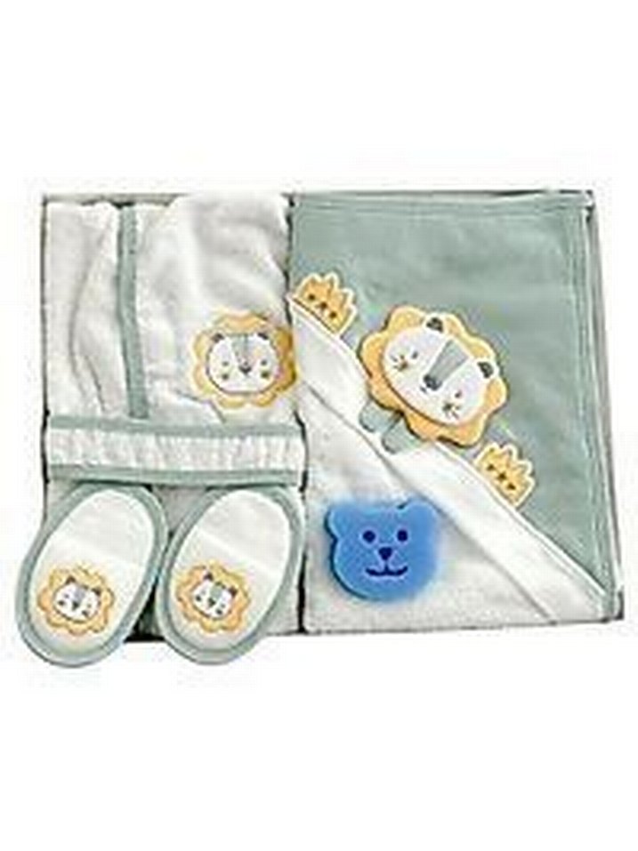 Kapüşonlu Erkek Çocuk Bornoz Seti - Görsel 3