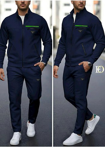 Erkek Siyah Fermuarlı Günlük Takım - Görsel 3