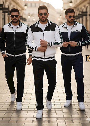Lacoste Lacivert Beyaz Erkek Eşofman Takımı