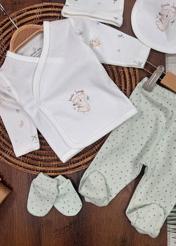 Bebek Beyaz Nakışlı Hastane Kıyafeti - Görsel 8