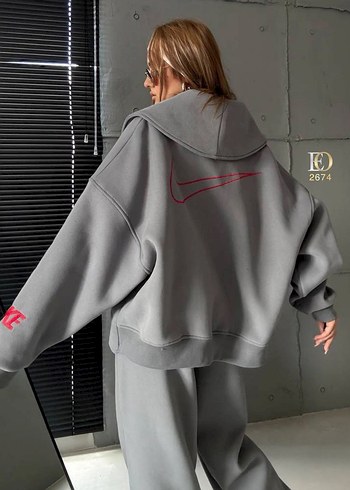 Nike Gri Salaş Kadın Eşofman Takımı