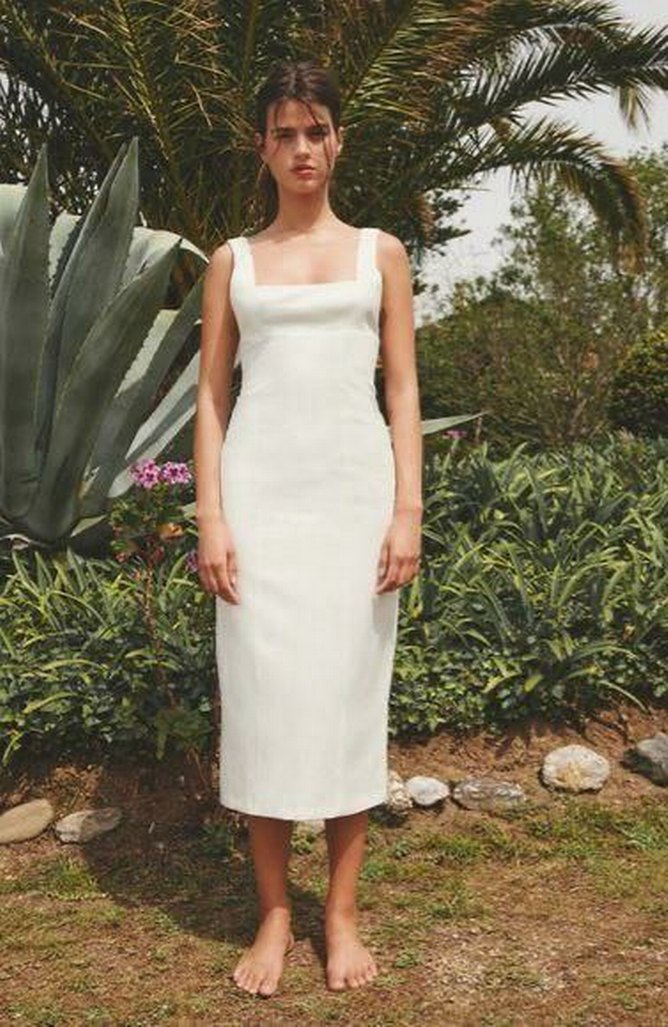 Beyaz Askılı Kadın Monokini - Görsel 2