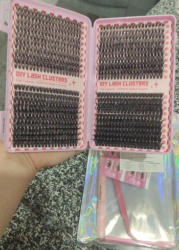 Sheinside Pembe Pastel Takma Kirpik Seti
