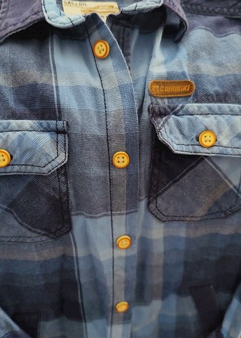 7 Yaş Beden Erkek Çocuk Mavi Denim Gömlek ve jeans ikisi 350