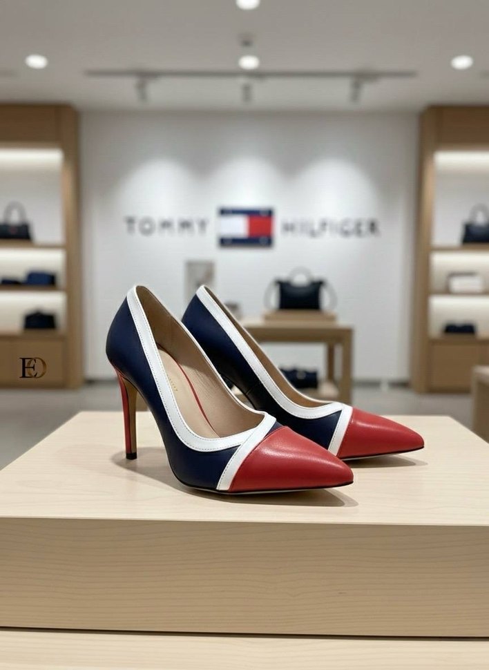 Renkli Stiletto Topuklu Kadın Ayakkabı - Görsel 3