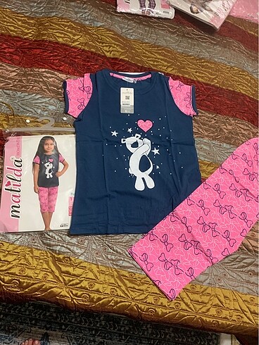11-12 Yaş Beden Kız pijama takım