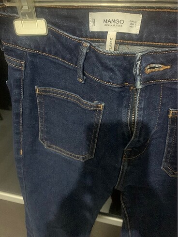 xs Beden lacivert Renk Mango jean