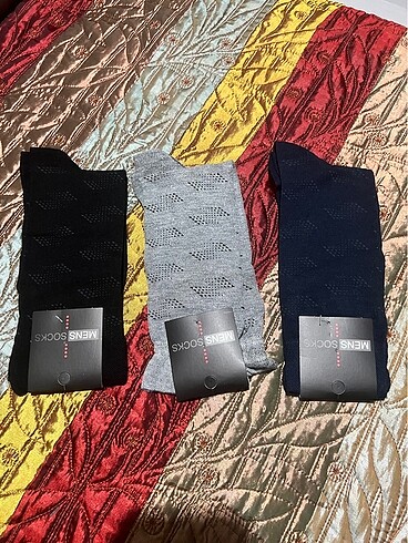 3 adet erkek çorap 40-44 no