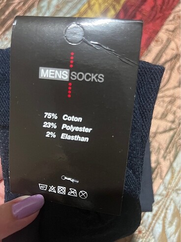  Beden 2 adet erkek çorap 40-44 no